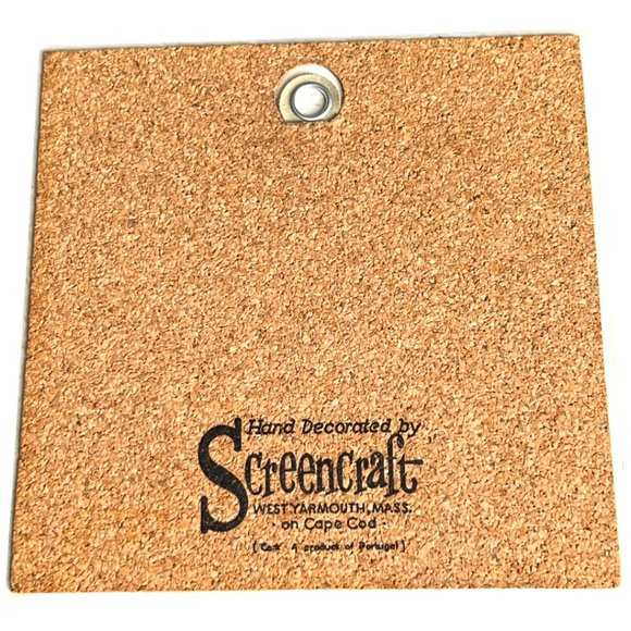 Vtg Screencraft Seagull TRIVET / WALL HANGING Ceramic 6" sq - Picture 5 of 6